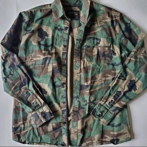 Green camo army jacket